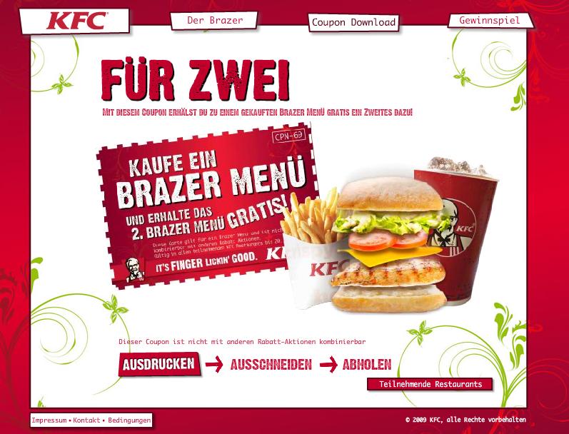 KFC Gutschein