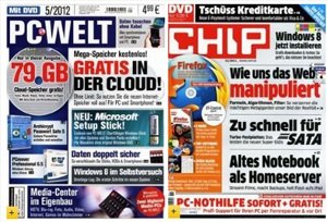 Verschiedene PC Zeitschriften ab je 14,88€ im Jahr (statt 60€) PC Welt, CHIP & PCgo (alle mit DVD) Verschiedene PC Zeitschriften ab je 14,88€ im Jahr (statt 60€) PC Welt, CHIP & PCgo (alle mit DVD)