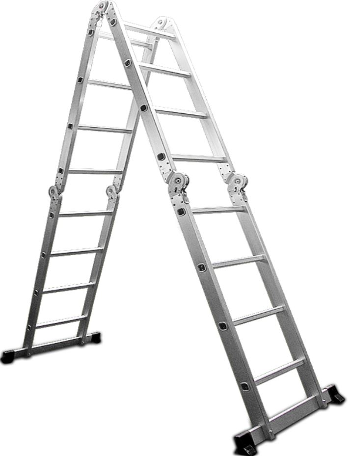 ALU Leiter Gerüst - 460cm mit 14 Funktionen für 59,95€